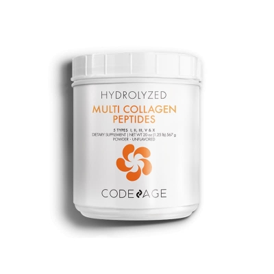 Bột Collagen Trẻ Hóa Da Code Age Hydrolyzed Multi Collagen Peptides Powder 5 Types I, II, III, V & X Hộp 567g